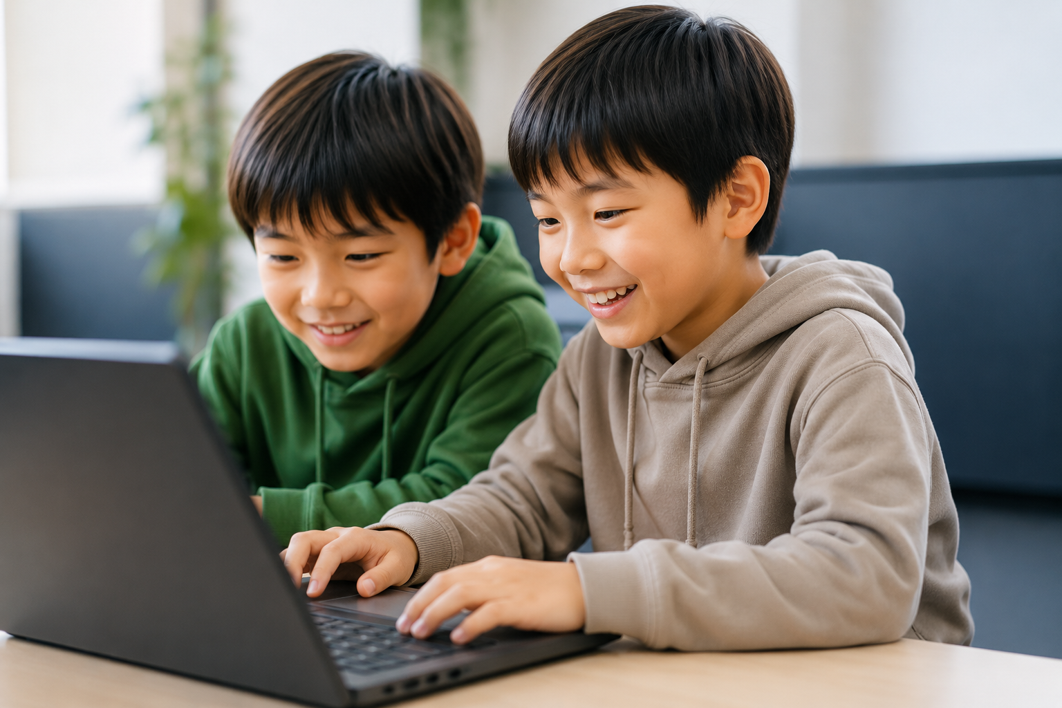 プログラミング教室で学ぶ子どもたち